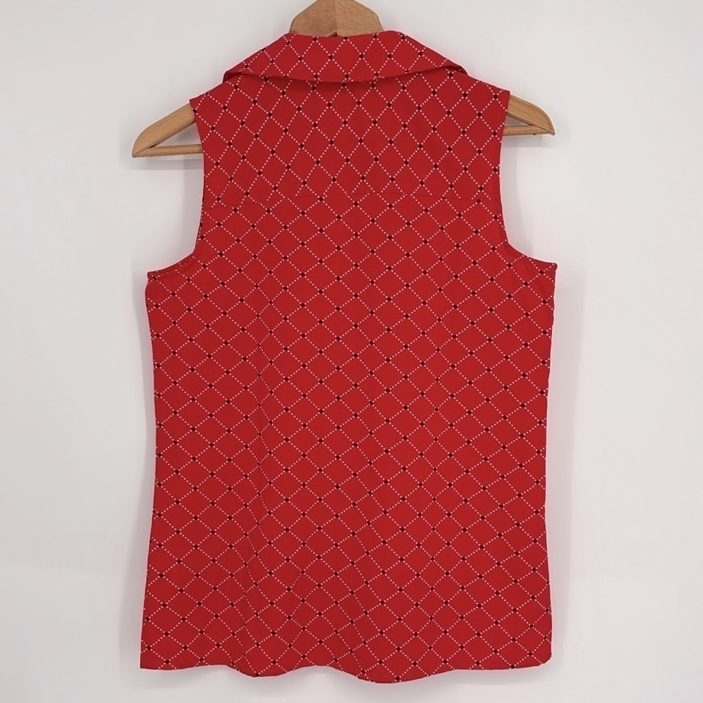 Notations Sleeveless Collared Button-Front Blouse… - image 9
